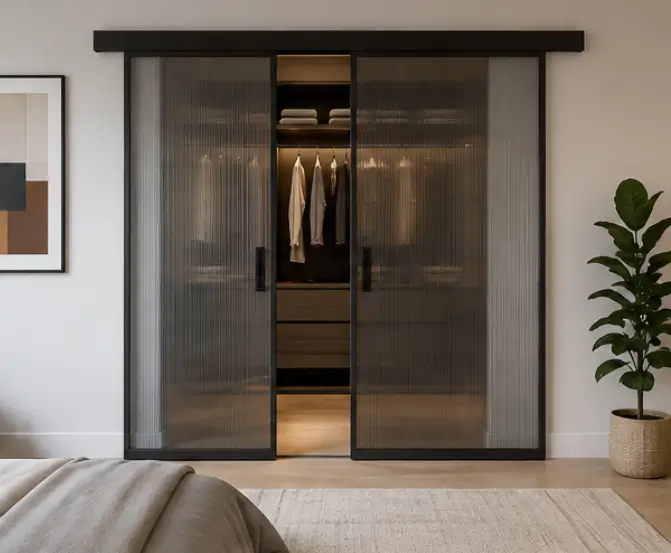 glass sliding door