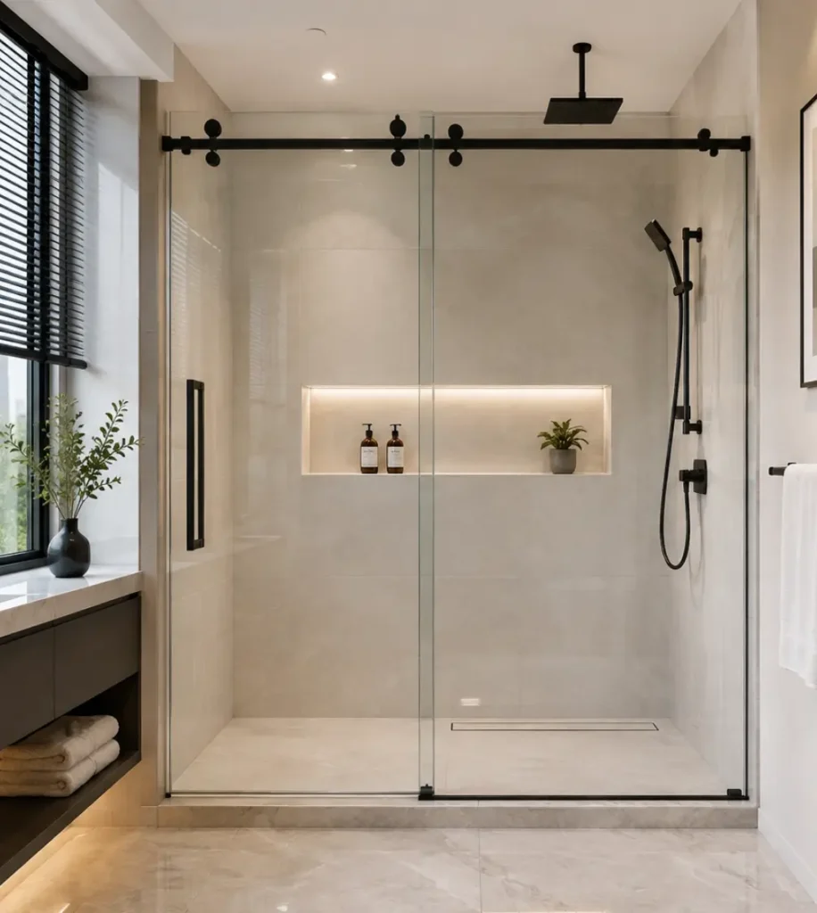 sliding door glass