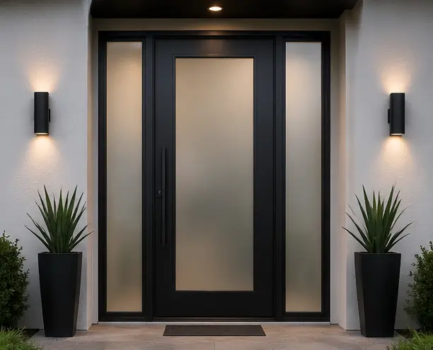 front door glass