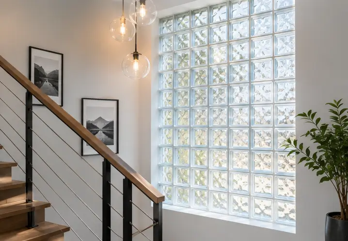 glass block wall